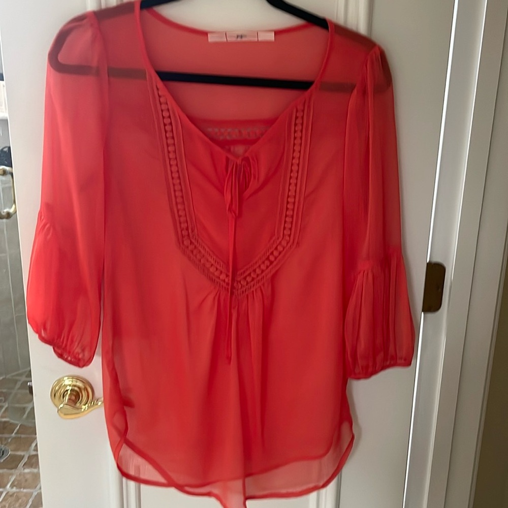 Gibson sheer shirt. Size M